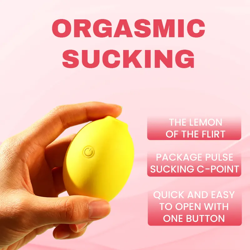 Lemon Vibrator for Women Sucker Clitoris Sucking And Licking G-point Massager