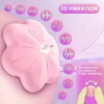 Wireless Vibrating Rose Nipple Clamps